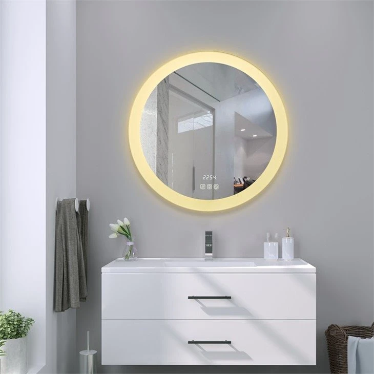 large round bathroom mirror with lights large round bathroom mirror with lights