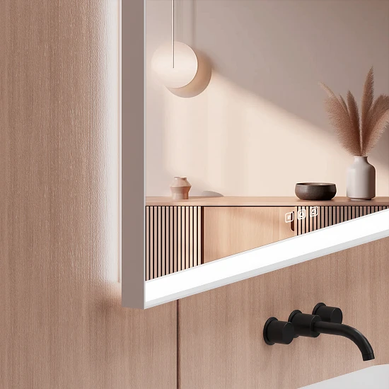 Wall Mounted Mirror With Dual Light Bars suppliers Wall Mounted Mirror With Dual Light Bars suppliers